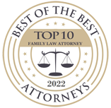 Best of the Best Attorneys - Top 10 Family Law Attorney 2022 badge