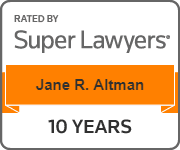 Jane Altman 10 years SuperLawyers