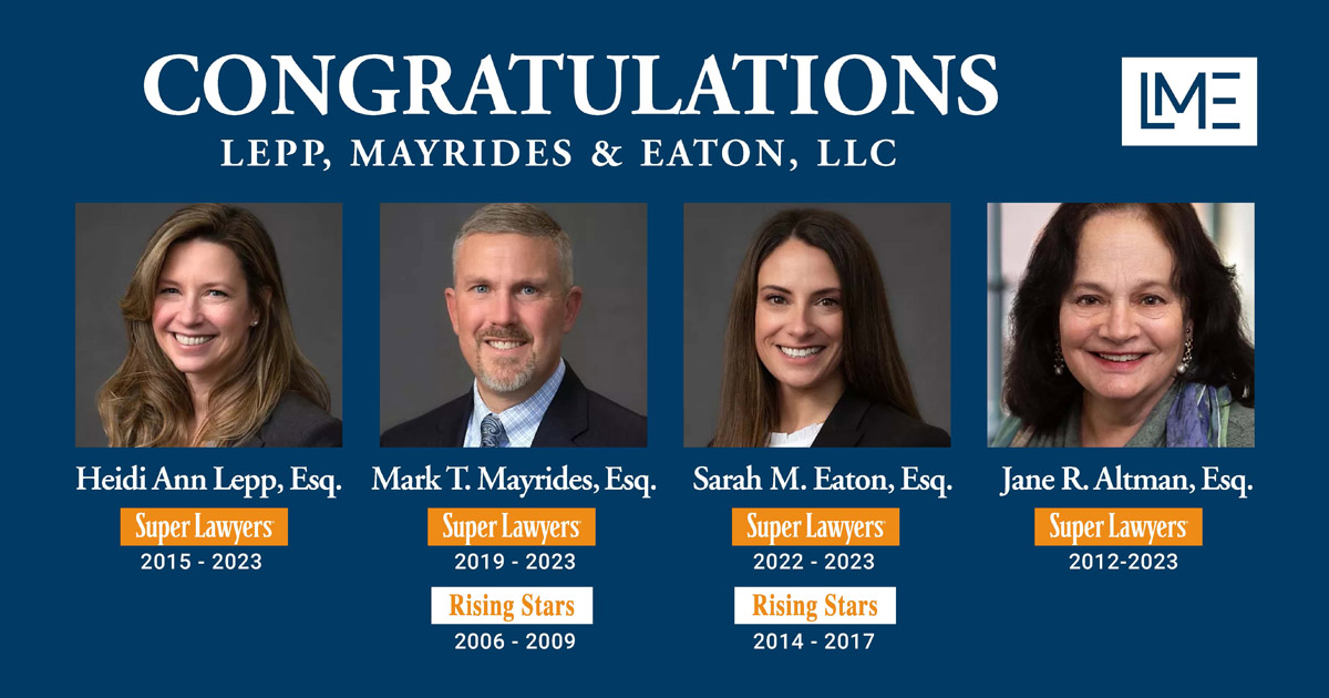 Attorneys at Lepp, Mayrides & Eaton selected to the 2023 super lawyers list